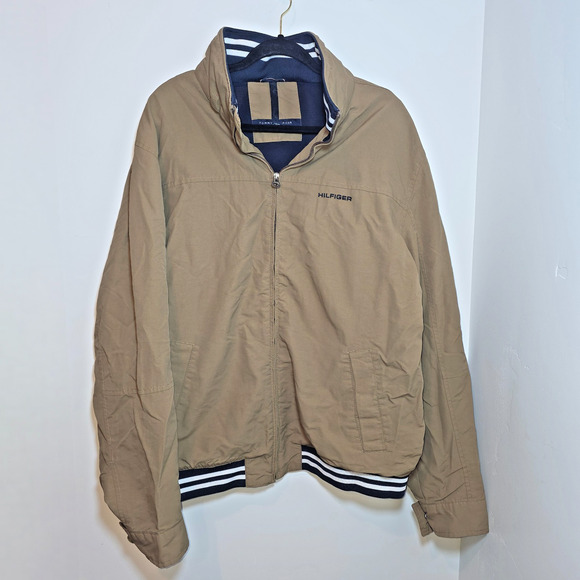 Tommy Hilfiger Mens Regatta Hooded Long Sleeves Bomber Jacket Sz XXL 2X - Picture 2 of 10